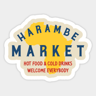 Harambe Market Sticker